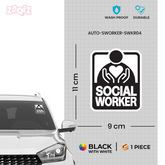 Social Worker Rides Here